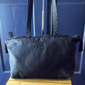 Prada Black Nylon Tote Bag